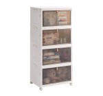 JoyBuy: Vilscijon Armoire de rangement extra-large pliable 4 niveaux à 25,99€ (au lieu de 54,78€)