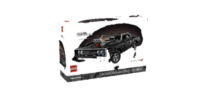 Amazon: LEGO 42231 Dodge Charger R/T Fast and Furious à 126,99€ (au lieu de 149,99€)