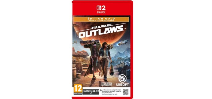 JoyBuy: Star Wars Outlaws - Édition Gold - Switch 2 - Version française à 29,99€ (au lieu de 59,99€)