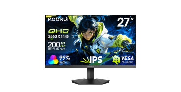 Amazon: Ecran PC Gamer 27" Koorui G2711P - 200Hz, Fast IPS, 1ms à 99,99€ (au lieu de 130,41€)
