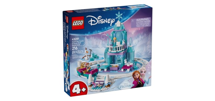 Carrefour: LEGO 43206 La Reine des Neiges Château à 39,99€ (au lieu de 49,99€)