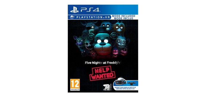 Amazon: Five Nights At Freddy’s Help Wanted (PS4) à 16,99€ (au lieu de 29,99€)