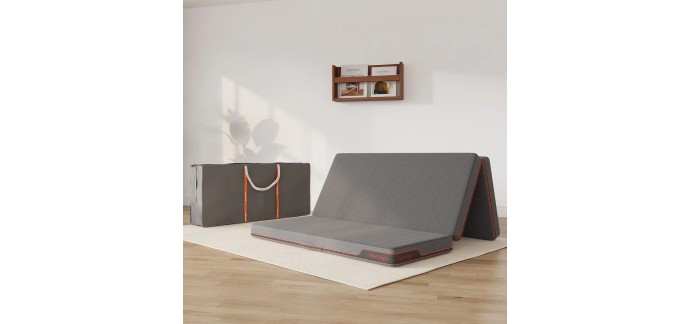 Amazon: Matelas Pliable Sweetnight 140x200x10 cm à 76,43€ (au lieu de 157,27€)
