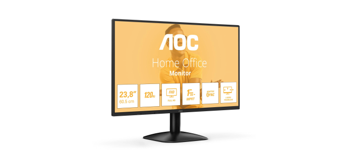 Amazon: Écran PC 23.8" AOC 24B31H - IPS, Full HD, 120 Hz, 1 ms à 66,49€ (au lieu de 79,82€)