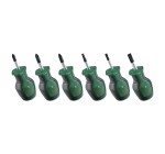 Amazon: Set de 6 Tournevis Courts Bosch - PH/PZ/TX/Plat, Acier S2, Embout Magnétique à 11,97€