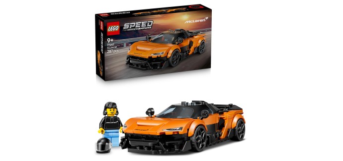Amazon: LEGO® McLaren W1 Speed Champions (77257) à 17,59€ (au lieu de 20€)