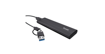Amazon: Boîtier SSD Trust M2 NVMe USB-C 10Gbps - Compatible 2230/2242/2260/2280 à 11,26€ (au lieu de 15,39€)