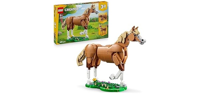 Amazon: LEGO® Creator 3-en-1 Le Beau Cheval (31166) à 31,9€ (au lieu de 49,99€)
