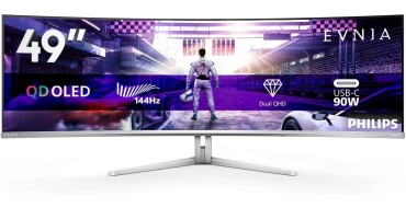 Amazon: Ecran PC Incurvé 49" Philips Evnia 49M2C8900L - 144Hz, DQHD OLED, 0.03ms à 692,1€ (au lieu de 780€)