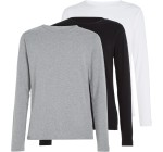 Amazon: Lot de 3 T-Shirts Tommy Hilfiger Manches Longues à 29€
