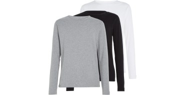 Amazon: Lot de 3 T-Shirts Tommy Hilfiger Manches Longues à 29€