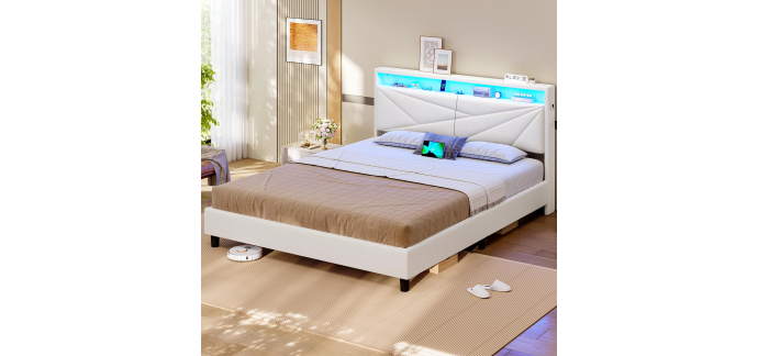 Amazon: Lit Kimenich 160x200 avec sommier à 97,74€ (au lieu de 149€)