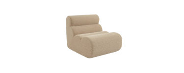 Sweeek: Chauffeuse tissu effet alpaca beige 1 place à 139,99€ (au lieu de 199,99€)