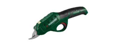 LIDL: PARKSIDE Sécateur électrique sans fil PAGS 4 A1 - 4 V, coupe 14 mm à 17,99€ (au lieu de 24,99€)
