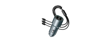 JoyBuy: Chargeur allume-cigare PAVAREAL CC75 100W 3-en-1 + 4,8A à 6,99€ (au lieu de 17,99€)