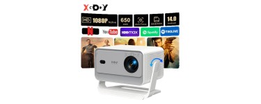 JoyBuy: XGODY Gimbal A6 Pro Projecteur portable 1080p natif 650 ANSI Android 14.0 - smartphone à 97,99€