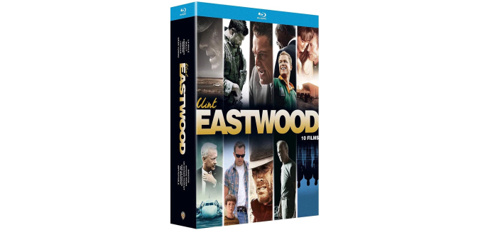 Amazon: Coffret Blu-ray Clint Eastwood 10 Films à 51,4€ (au lieu de 67,29€)