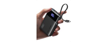 Amazon: Batterie Externe INIU - 20000mAh, 45W, USB-C intégré à 18,86€ (au lieu de 34,22€)