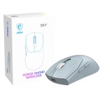 Amazon: Souris Sans Fil MSI Forge GM340 Wireless Sky - 12000 DPI, 1000 Hz, 57g à 19,99€ (au lieu de 26,61€)