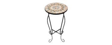 LIDL: LIVARNO Table d'appoint en mosaïque Ø 35,5 cm à 14,99€ (au lieu de 17,99€)