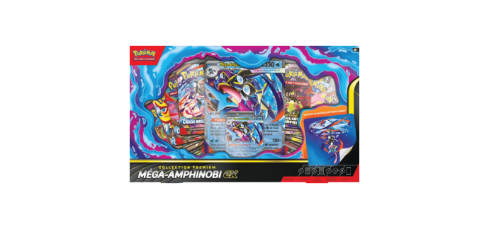 Amazon: Collection Premium Méga-Amphinobi ex Pokémon JCC à 49,95€ (au lieu de 59,99€)