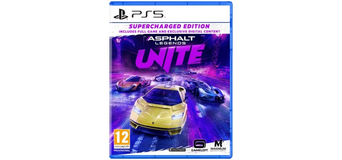 Amazon: Asphalt Legends Unite Supercharged (PS5) à 15,1€ (au lieu de 29,99€)