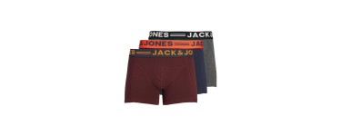 Amazon: Lot de 3 boxers Jack & Jones - différents coloris, Taille XXL à 12,17€ (au lieu de 21,84€)