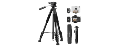 Amazon: Trépied Appareil Photo K&F Concept 190cm - smartphone à 28,49€ (au lieu de 36,13€)