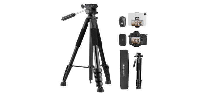 Amazon: Trépied Appareil Photo K&F Concept 190cm - smartphone à 28,49€ (au lieu de 36,13€)