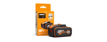 Amazon: Batterie Worx Powershare Pro Lithium-ION 20V 4Ah WA3644 à 35,99€ (au lieu de 52,44€)