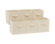 JoyBuy: ANQI Lot de 6 boîtes de rangement pliables en tissu avec poignées à 7,99€ (au lieu de 15,53€)