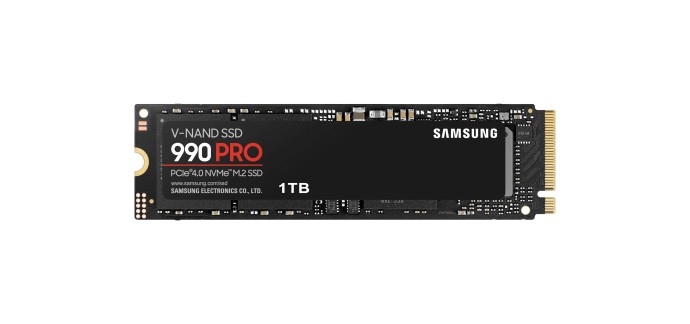 Amazon: SSD interne Samsung 990 Pro NVMe M.2 PCIe 4.0 - 1 To à 149,99€