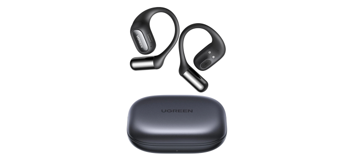 Amazon: Écouteurs sport ouverts UGREEN FitBuds - Bluetooth 6.0, crochet titane 8.7 g, spatial audio 360°, IP