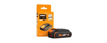 Amazon: Batterie Worx Powershare Pro WA3639 - 20V, 2Ah à 19,99€ (au lieu de 33,82€)