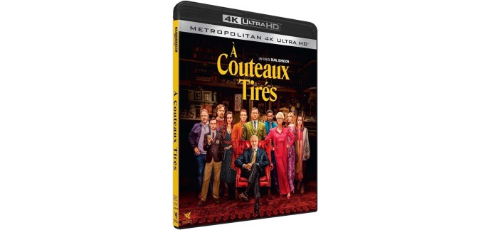 Amazon: Blu-Ray 4K UHD À Couteaux Tirés à 12,31€ (au lieu de 16,23€)