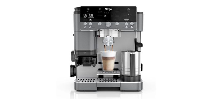 Amazon: Machine à café broyeur Ninja Luxe Premier ES601EUGM - 3 en 1, mousseur intégré à 343,21€