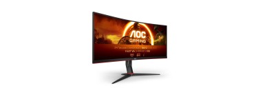 Amazon: Ecran PC 34" AOC CU34G2XPD/BK - Incurvé, 3440x1440 à 249€ (au lieu de 293,02€)