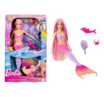 Amazon: Poupée Barbie Sirène Malibu - Cheveux roses, changement de couleur à l'eau à 8,99€
