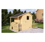 Cdiscount: Abri de jardin en bois avec appentis - Pin brut - 2,96 m² + 0,88 m² - Panneaux 12 mm à 399,99€