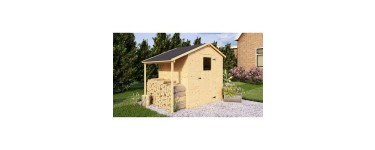 Cdiscount: Abri de jardin en bois avec appentis - Pin brut - 2,96 m² + 0,88 m² - Panneaux 12 mm à 399,99€