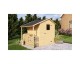 Cdiscount: Abri de jardin en bois avec appentis - Pin brut - 2,96 m² + 0,88 m² - Panneaux 12 mm à 399,99€