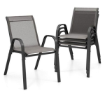 Cdiscount: Lot de 4 Chaises de Jardin Empilables COSTWAY - Textilène & Acier, 150kg à 108,79€
