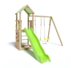 Cdiscount: TRIGANO Aire de jeux en bois SMART XPERIENCE - 2 balançoires, toboggan, mur d'escalade à 389,99€