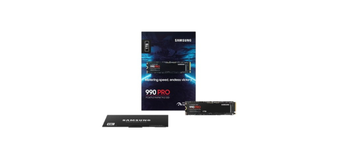 JoyBuy: Samsung SSD 990 PRO NVMe M.2 1 To à 189,99€ (au lieu de 249,99€)