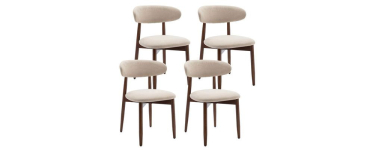 Cdiscount: COLAMY Lot de 4 chaises style nordique minimaliste à 250,99€ (au lieu de 499,99€)