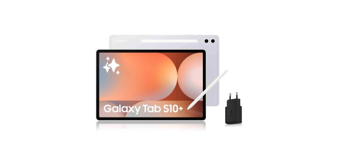 Amazon: Samsung Galaxy Tab S10+ 12,6" - 256 Go, S Pen, chargeur 25W - tablette à 779€ (au lieu de 969€)