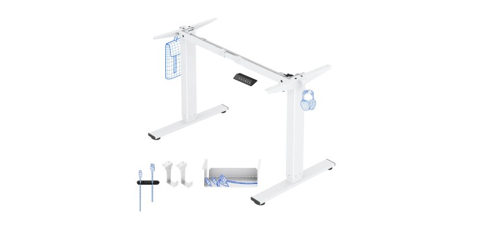 Amazon: Cadre de bureau assis debout électrique Flexispot EN1 - 60x85 cm, 80 kg à 110,98€