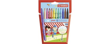 Amazon: Lot de 12 feutres de coloriage pointe moyenne Stabilo power à 2,99€ (au lieu de 3,21€)