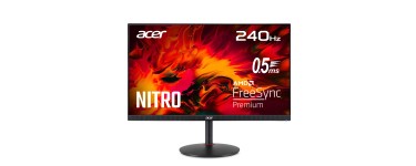 Amazon: Ecran PC 27" Acer Nitro XV272UW2BMIIPRFX - WQHD, IPS, 240Hz, 1ms à 179,90€ (au lieu de 201,06€)