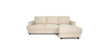 Cdiscount: Canapé d'angle droit 4 places PAUL in cord - Tissu Beige - 216x141x79 cm à 445,99€